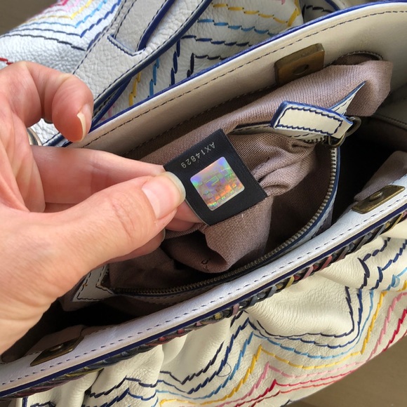 Fendi doctors borsa bag multi color stitching - Picture 12 of 16